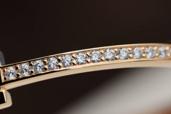 Toxse T - Jewelry T Half Diamond Rose Gold Bracelet - Image 5