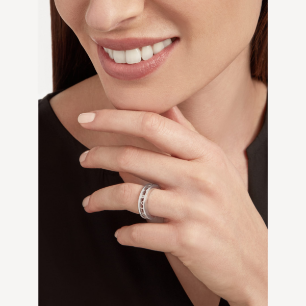 Toxse Zero 1 One-Band With Openwork Logo Spiral Ring - Image 12