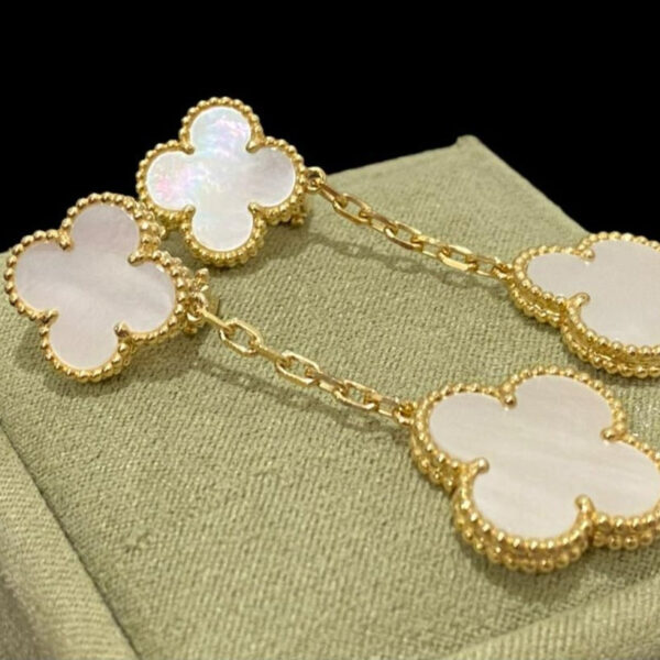 Toxse Clover White Mop Earrings 2 Motifs - Image 7