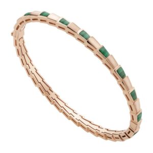 Toxse Serpenti Bracelet Pink Gold Malachite
