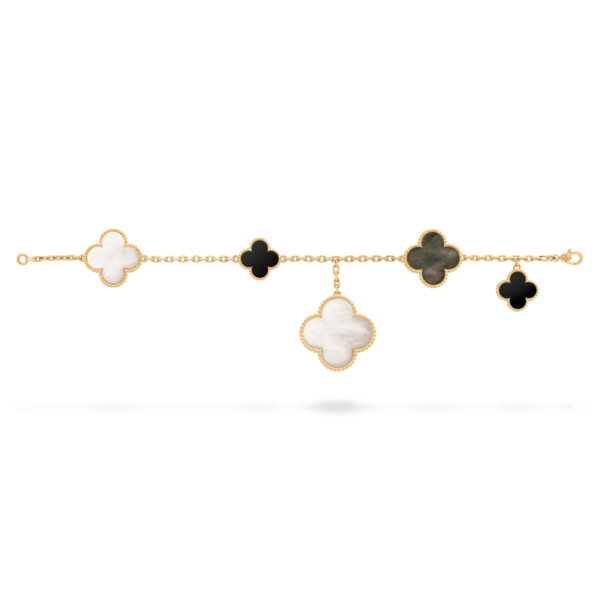 Toxse Clover Bracelet 5 Motifs Onyx Mop - Image 4