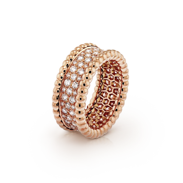 Toxse Perlée Diamonds 3 Row Ring - Image 6