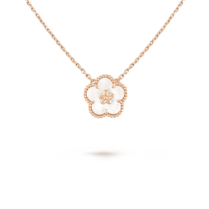 Toxse Lucky Spring White Blossom Pink Gold Pendant