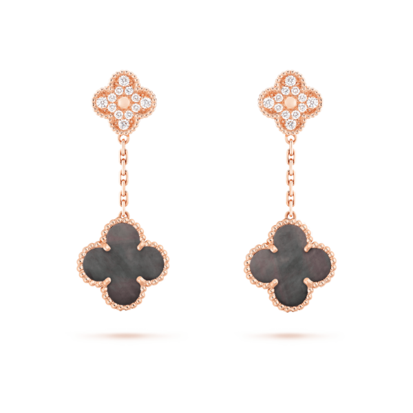 Toxse Vintage Earrings Pink Gold Diamond