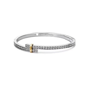 Toxse Edge Hinged Bypass Bangle Bracelet