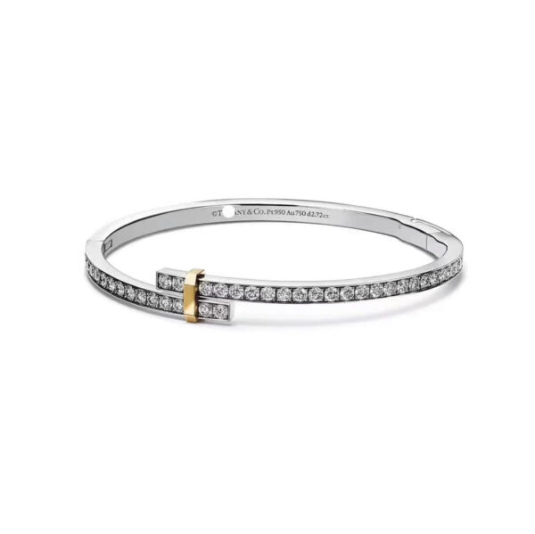 Toxse Edge Hinged Bypass Bangle Bracelet