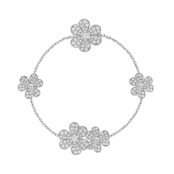 Toxse Frivole 5 Flowers Diamonds Clover Bracelet