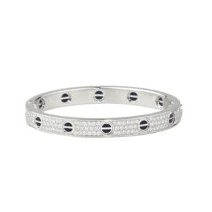 Toxse Diamond-paved Ceramic Love Bracelet