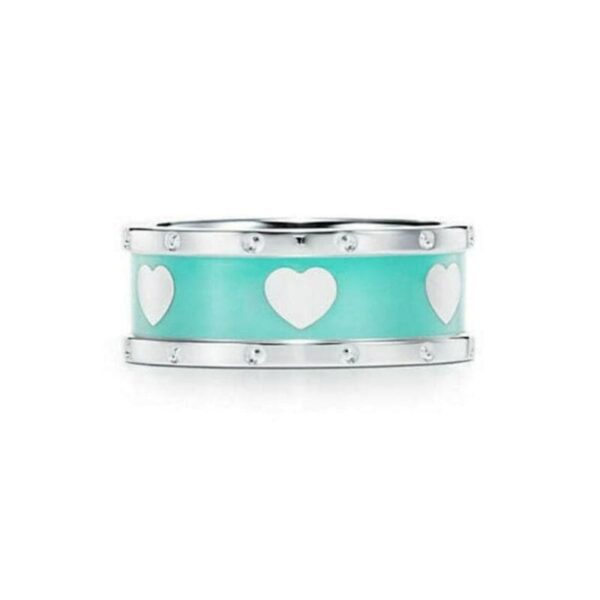 Toxse Blue Love Heart Ring