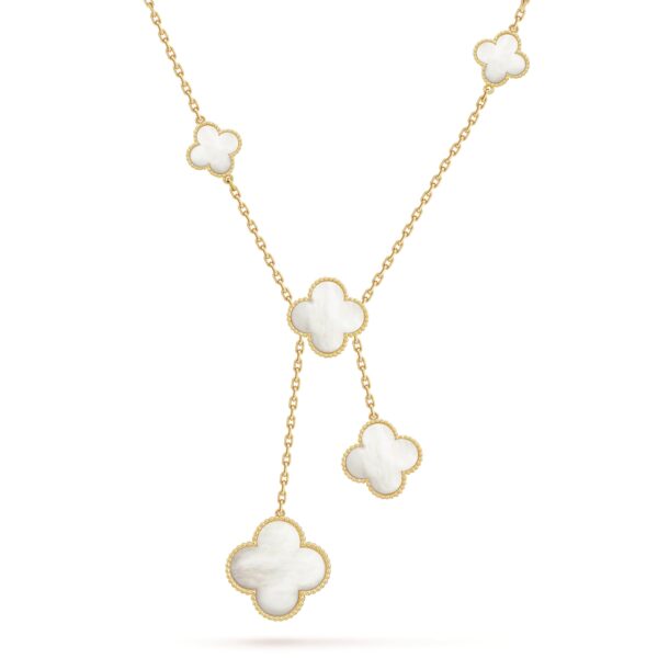 Toxse Magic Alhambra Six Pearls Motifs Clover Necklace