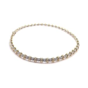 Toxse T Schlumberger Eighteen Stone Choker Necklace