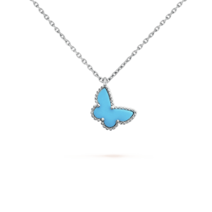 Toxse Sweet Alhambra Blue Butterfly Necklace