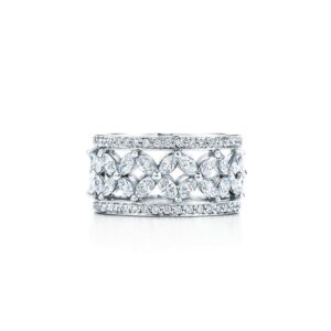 Toxse Platinum Diamond Marquise Victoria Ring