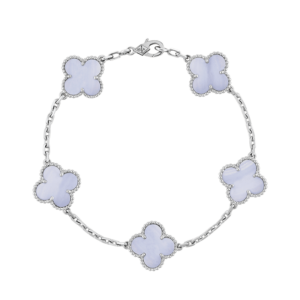 Toxse Vintage Alhambra Five Motifs Chalcedony Clover Bracelet