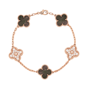 Toxse Vintage Alhambra Five Motifs Pearl Bracelet