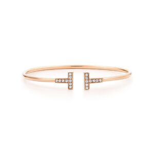Toxse T Plain Diamond Wire Bracelet