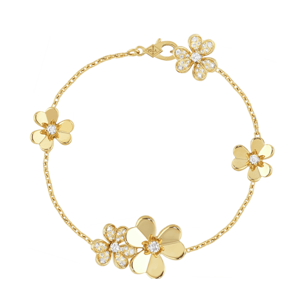 Toxse 5 Flowers Frivole Diamonds Clover Bracelet