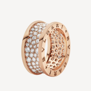 Toxse Zero 1 With Paved Diamonds On The Spiral Ring