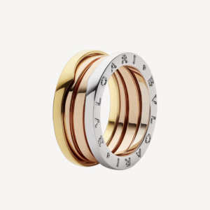 Toxse Zero 1 Three-Band Rose White And Yellow Ring