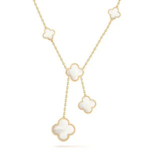 Toxse Clover Pink Mop Necklace 6 Motifs