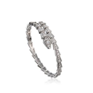 Toxse Serpenti Bracelet 6Mm Silver Diamond