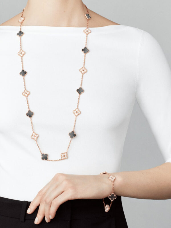Toxse Clover Bracelet 5 Motifs Mop And Diamond - Image 2