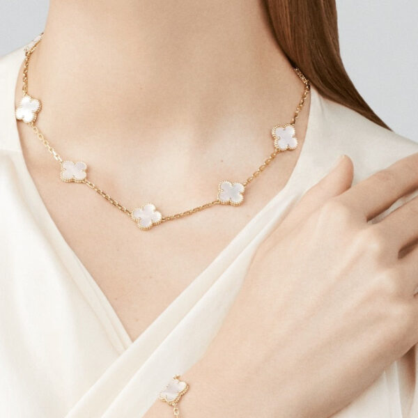 Toxse Vintage Mop Necklace 10 Motifs Gold - Image 2