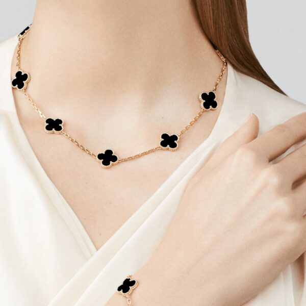 Toxse Vintage Onyx Necklace 10 Motifs Gold - Image 2