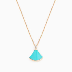 Toxse Dream Necklace Turquoise Pink Gold