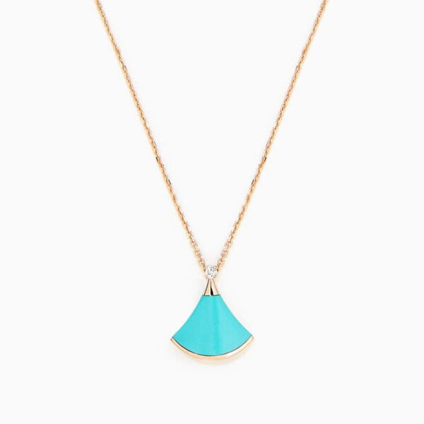 Toxse Dream Necklace Turquoise Pink Gold