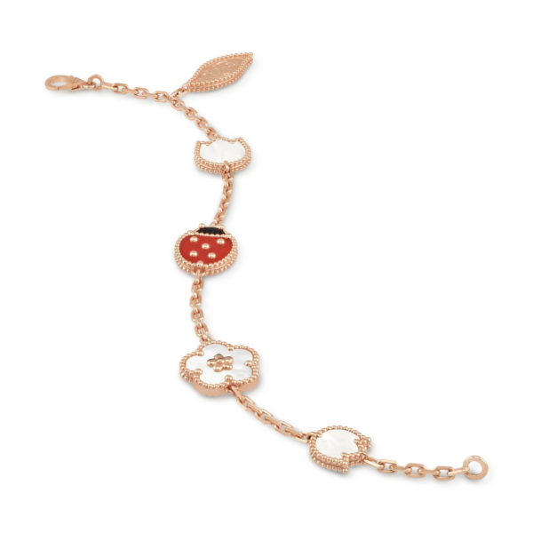 Toxse Lucky Spring Pink Gold Bracelet 5 Motifs - Image 3