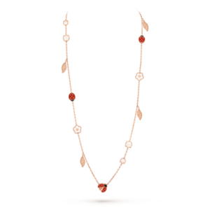 Toxse Lucky Spring 15 Motifs Pink Gold Necklace