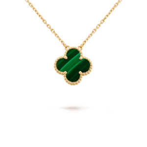 Toxse Clover Malachite Necklace