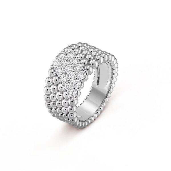 Toxse Perlée Diamonds Five Rows Ring - Image 2