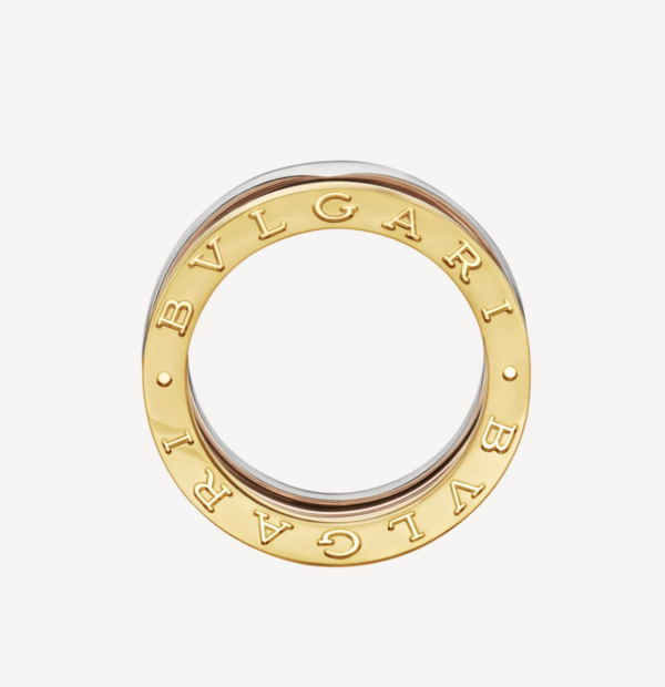 Toxse Zero 1 Three-Band Rose White And Yellow Ring - Image 2