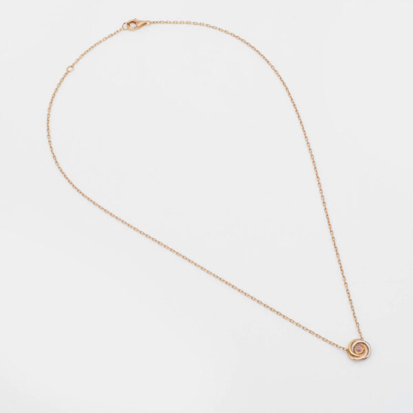 Toxse Trinity Pink Sapphire Necklace - Image 2