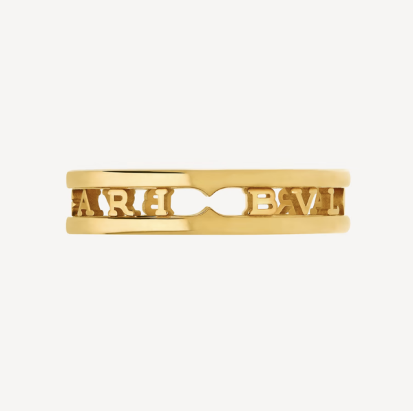 Toxse Zero 1 One-Band With Openwork Logo Spiral Ring - Image 3