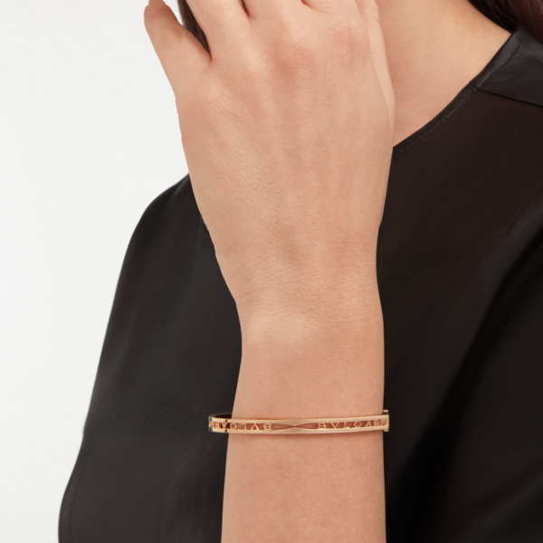 Toxse Zero 1 Spiral Logo Pink Gold Bracelet - Image 3