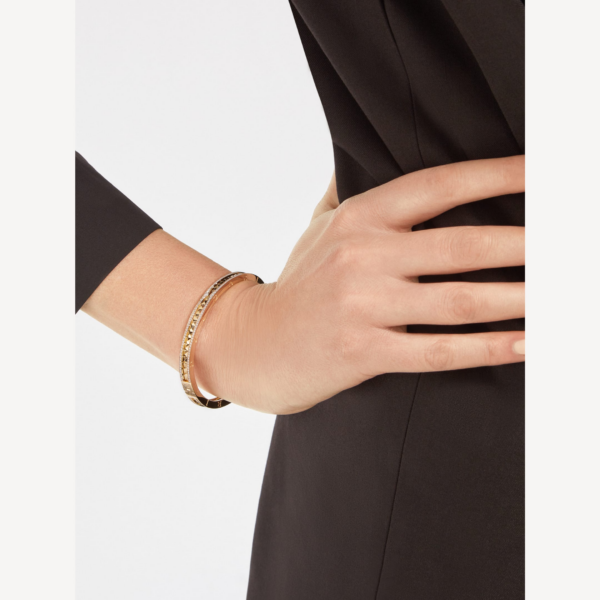 Toxse Zero 1 Spiral And Paved Diamond Gold Bracelet - Image 3