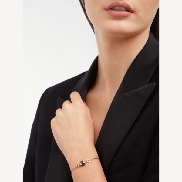 Toxse Zero 1 Soft Pink Gold And Black Ceramic Bracelet - Image 3