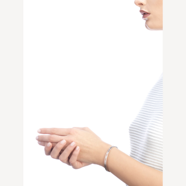 Toxse Zero 1 Spiral Logo Silver Bracelet - Image 3