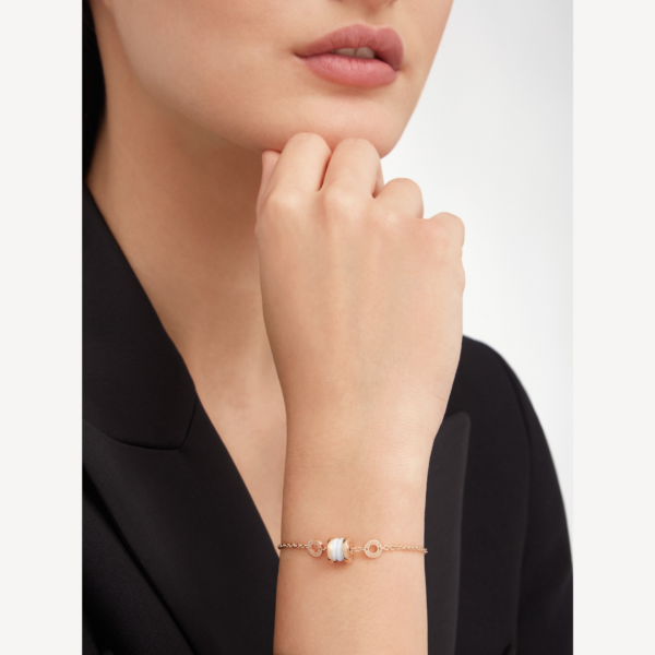 Toxse Zero 1 Soft Pink Gold And White Ceramic Bracelet - Image 3