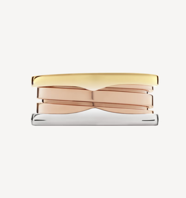 Toxse Zero 1 Three-Band Rose White And Yellow Ring - Image 3