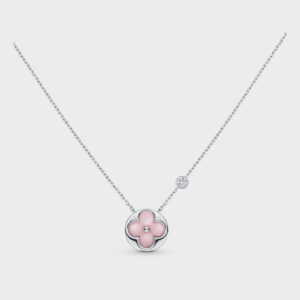 Toxse Sun Motif Pink Mop Silver Bracelet