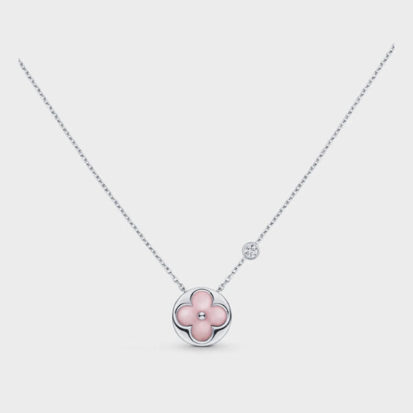 Toxse Sun Motif Pink Mop Silver Bracelet