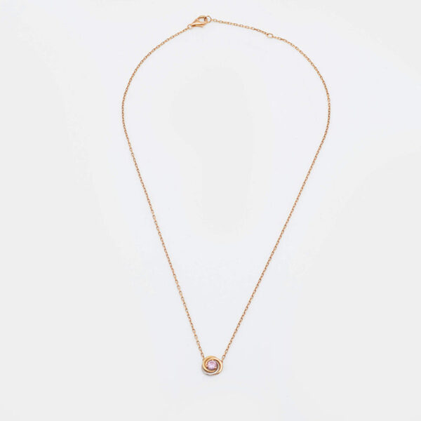 Toxse Trinity Pink Sapphire Necklace - Image 3