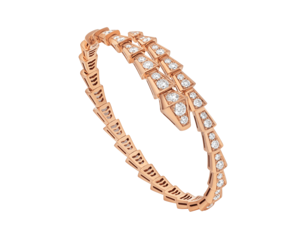 Toxse Serpenti Bracelet 6.8Mm Pink Gold Diamond