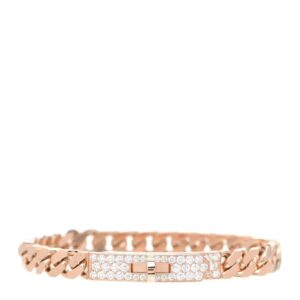 Toxse Kelly Chain Pink Gold Diamonds Bracelet