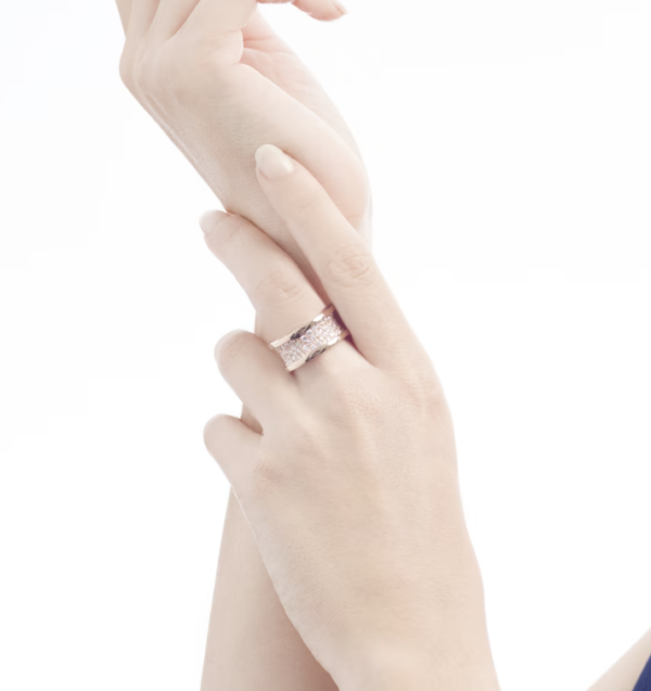 Toxse Zero 1 With Paved Diamonds On The Spiral Ring - Image 4