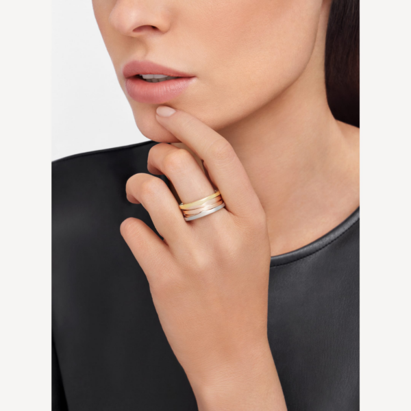 Toxse Zero 1 Three-Band Rose White And Yellow Ring - Image 4